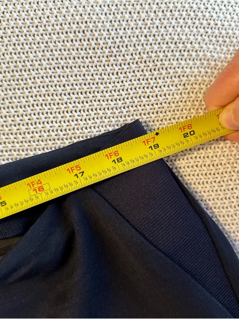 JONES NEW YORK Navy Blue Stretch Trousers Dress Pants — #164 LHP